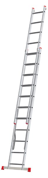 Hliníkový dvojdielny výsuvný rebrík VENBOS HOBBY, 2x11 priečok, 5,06 m