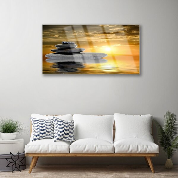 Obraz na skle Kamene umenie 100x50 cm 2 Prívesky