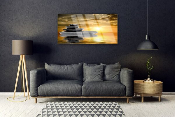 Obraz na skle Kamene umenie 100x50 cm 2 Prívesky