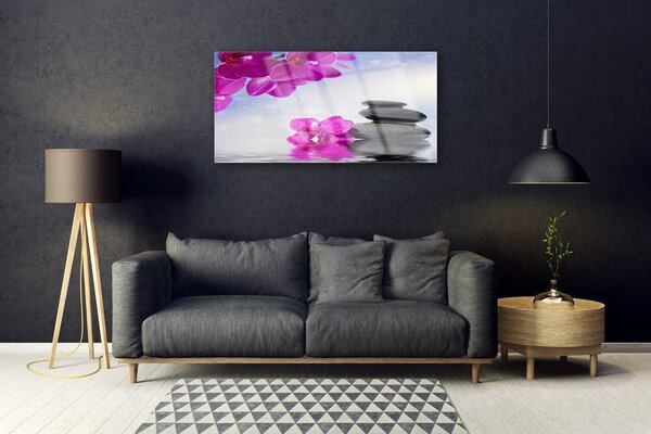 Obraz na skle Kvety kamene rastlina 100x50 cm 2 Prívesky