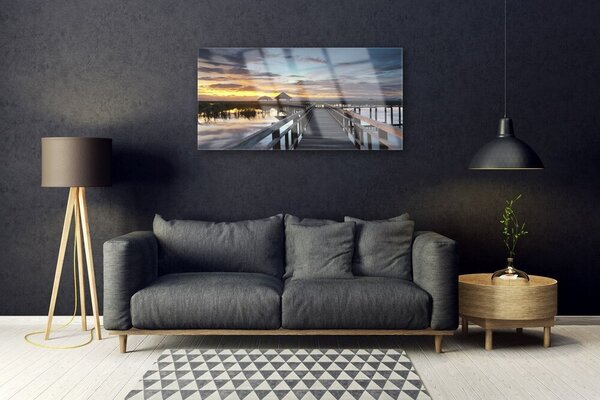 Obraz na skle Most architektúra 100x50 cm 2 Prívesky