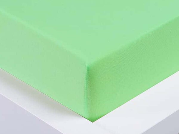 XPOSE® Detská jersey plachta Exclusive – svetlo zelená 70x140 cm