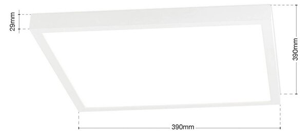 ORION stropné LED svetlo Disc, biele, dĺžka 40 cm, kov/plast, Biela / opálová, Obývacia izba / jedáleň, Hliník, Moderný, Stropné svetlo