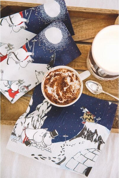 Havi Servítky Moomin Talvimaa 33x33cm, 20ks