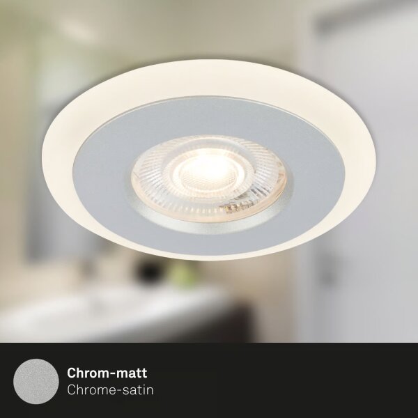 Briloner 7039034-SADA 3xLED Kúpeľňové podhľadové svietidlo 3xLED/5W/230V IP44 matný chróm