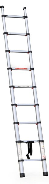 Teleskopický hliníkový rebrík PROFI, 2,6 m, 9 priečok
