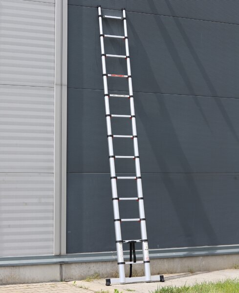 Teleskopický hliníkový rebrík PROFI, 3,8 m, 13 priečok