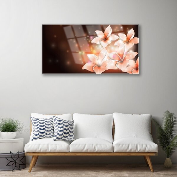 Skleneny obraz Kvety rastlina príroda 100x50 cm 2 Prívesky