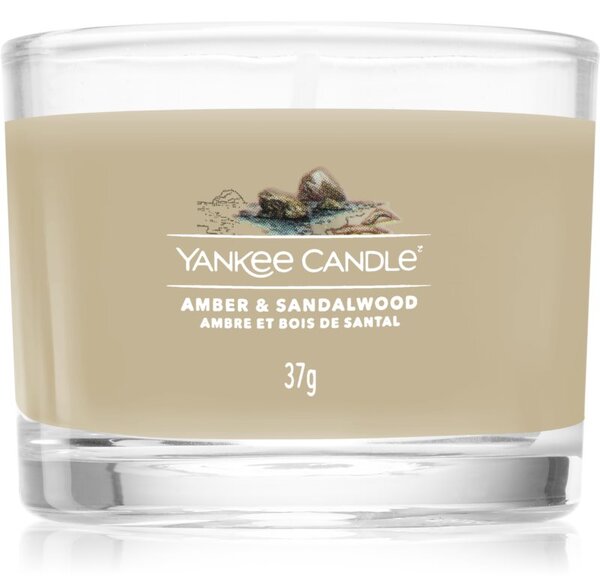 Yankee Candle Amber & Sandalwood votívna sviečka 37 g