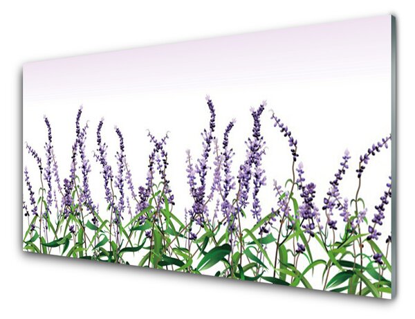 Sklenený obklad Do kuchyne Kvety rastlina príroda 125x50 cm