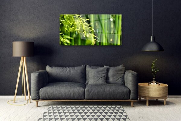 Skleneny obraz Bambus listy rastlina 100x50 cm 2 Prívesky