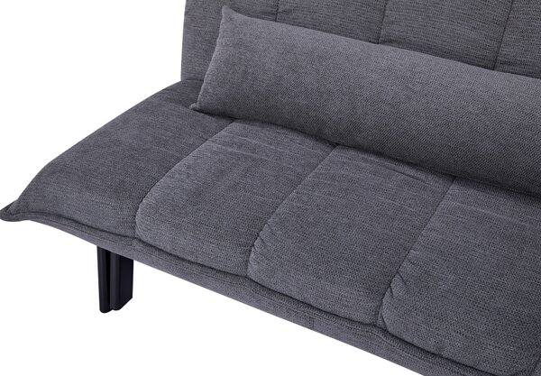 ROZKLADACIA POHOVKA, drevo, kov, textil, sivá Stylife - Sedačky