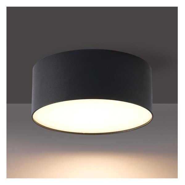 Brilagi - LED kúpeľňové stropné svietidlo FORIS LED/20W/230V priemer 15 cm čierne IP44