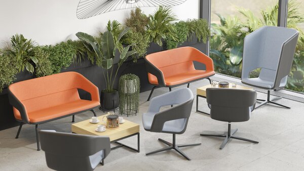 NARBUTAS - Otočné kreslo TWIST&SIT SOFT G5A0525 s hliníkovou základňou
