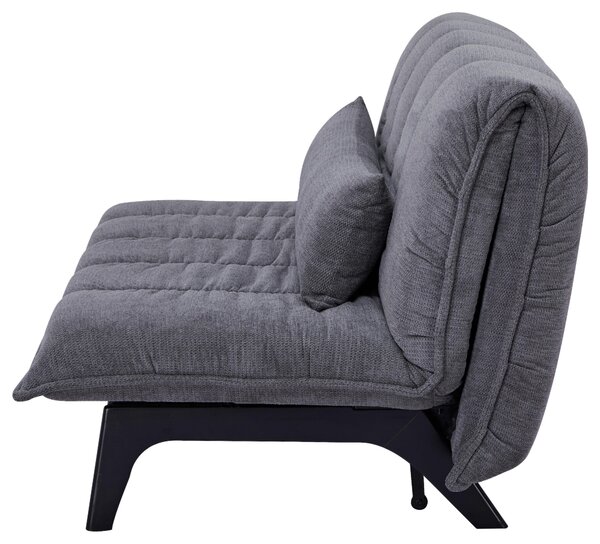 ROZKLADACIA POHOVKA, drevo, kov, textil, sivá Stylife - Sedačky