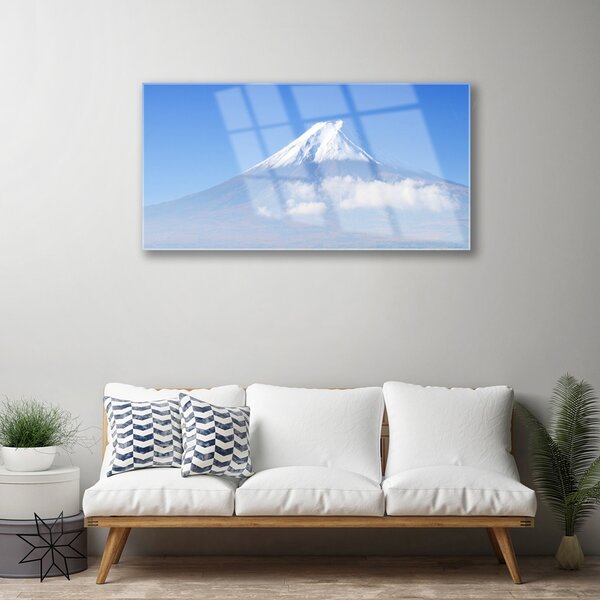 Skleneny obraz Hory mraky neba príroda 100x50 cm 2 Prívesky