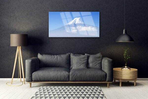 Skleneny obraz Hory mraky neba príroda 100x50 cm 2 Prívesky