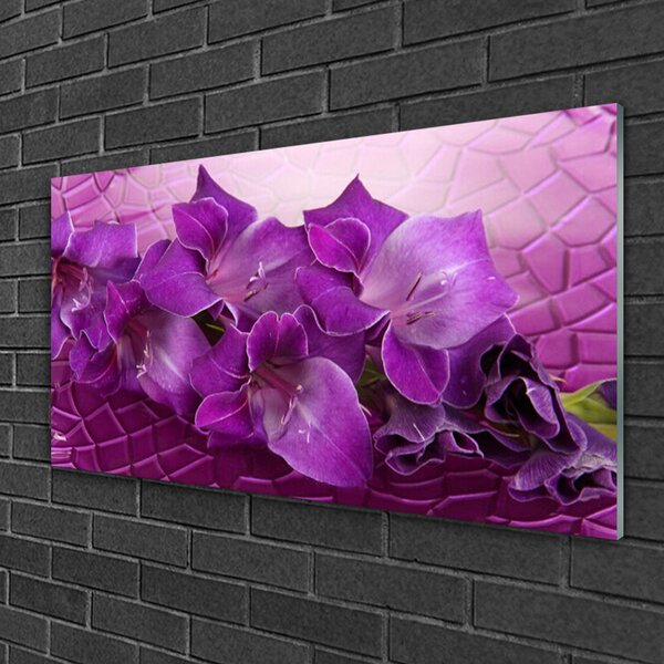 Skleneny obraz Kvety rastlina príroda 100x50 cm 2 Prívesky