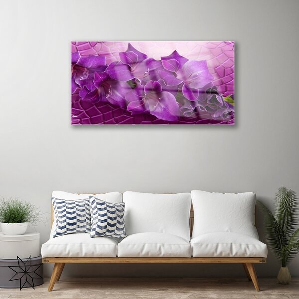 Skleneny obraz Kvety rastlina príroda 100x50 cm 2 Prívesky