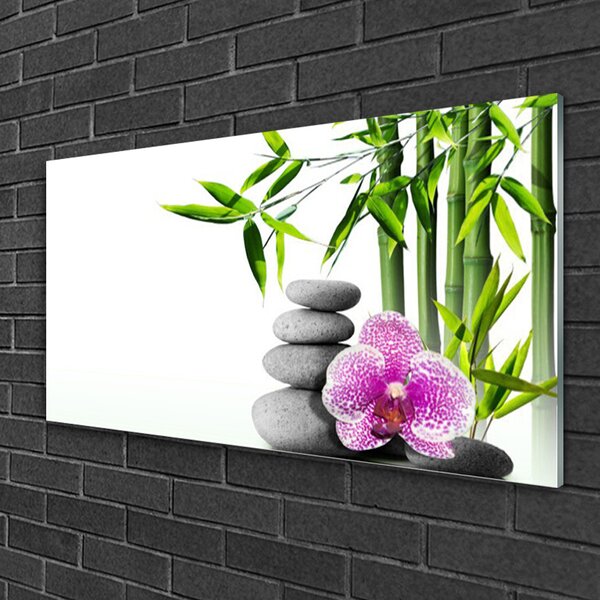 Skleneny obraz Bambus kamene zen umenie 100x50 cm 2 Prívesky