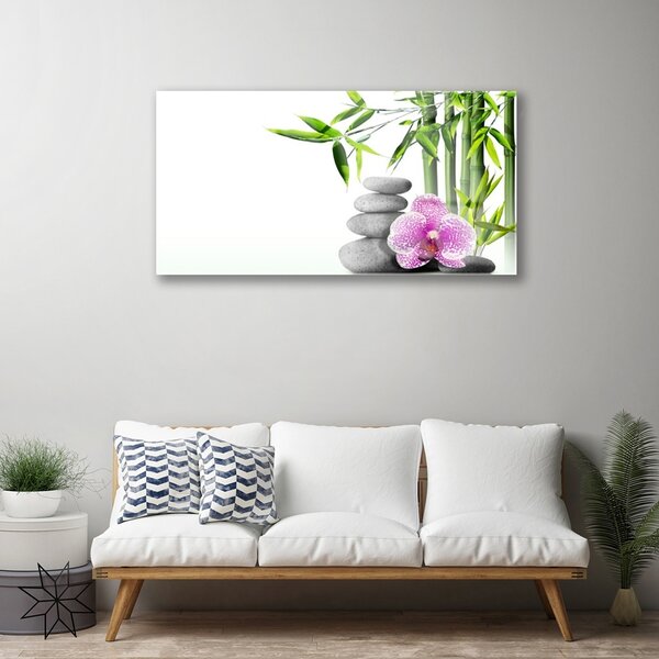 Skleneny obraz Bambus kamene zen umenie 100x50 cm 2 Prívesky