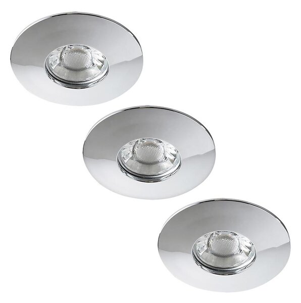 Rabalux 1072 - SADA 3x LED Kúpeľňové podhľadové svietidlo RANDY 3xLED/4W/230V ku