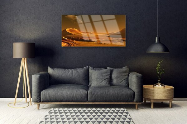 Skleneny obraz Púšť vesmír príroda 100x50 cm 2 Prívesky