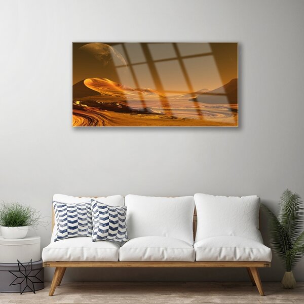 Skleneny obraz Púšť vesmír príroda 100x50 cm 2 Prívesky