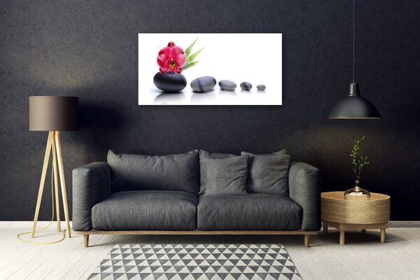 Skleneny obraz Kvet kamene umenie 100x50 cm 2 Prívesky