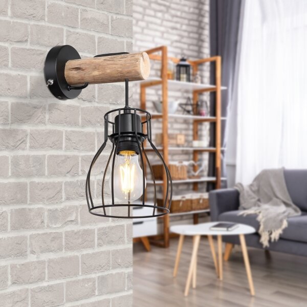 Globo 15326NW - Nástenné svietidlo MINA 1xE27/40W/230V