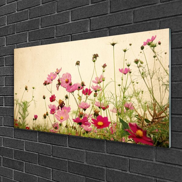 Skleneny obraz Kvety rastlina príroda 100x50 cm 2 Prívesky