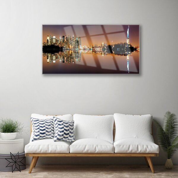 Skleneny obraz Abstrakcia umenie 100x50 cm 2 Prívesky