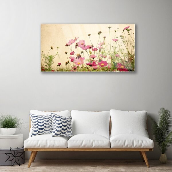 Skleneny obraz Kvety rastlina príroda 100x50 cm 2 Prívesky