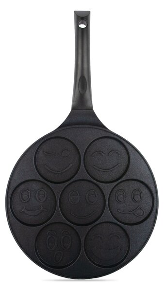 Panvica na lievance KITCHISIMO Nero 26cm smajlik