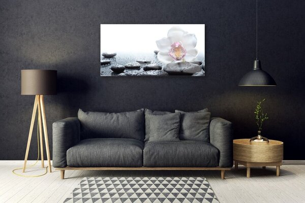 Skleneny obraz Kvet kamene umenie 100x50 cm 2 Prívesky