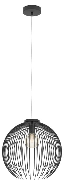 Eglo 901002 - Luster na lanku VENEZUELA 1xE27/40W/230V čierna