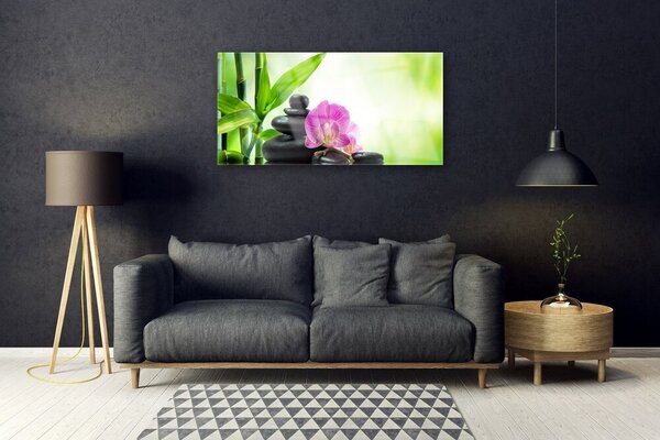 Skleneny obraz Bambus kamene zen umenie 100x50 cm 2 Prívesky