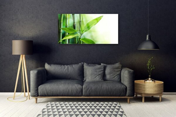 Skleneny obraz Bambus list rastlina príroda 100x50 cm 2 Prívesky