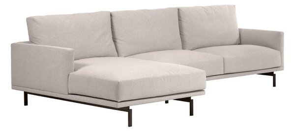 Béžová ženilková rohová pohovka (ľavý roh/s leňoškou) Galene – Kave Home
