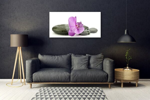 Skleneny obraz Kvet kamene umenie 100x50 cm 2 Prívesky
