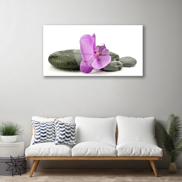 Skleneny obraz Kvet kamene umenie 100x50 cm 2 Prívesky