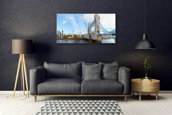 Skleneny obraz Most londýn architektúra 100x50 cm 2 Prívesky