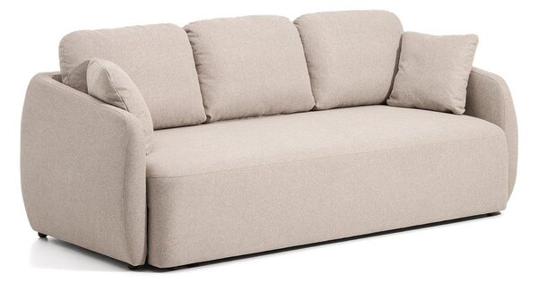 Béžová ženilková rozkladacia pohovka 218 cm Laira – Kave Home