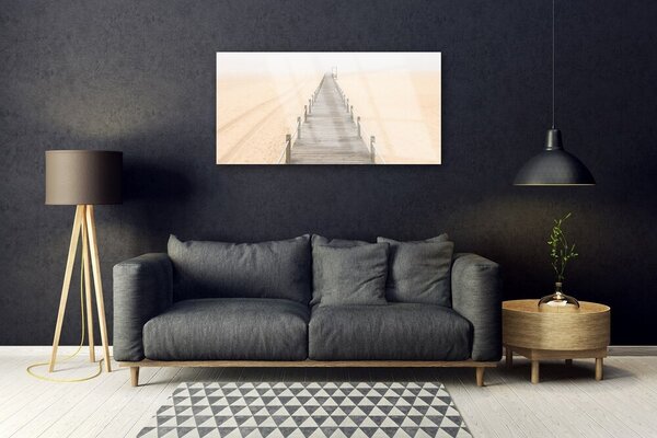 Skleneny obraz Most písek architektúra 100x50 cm 2 Prívesky
