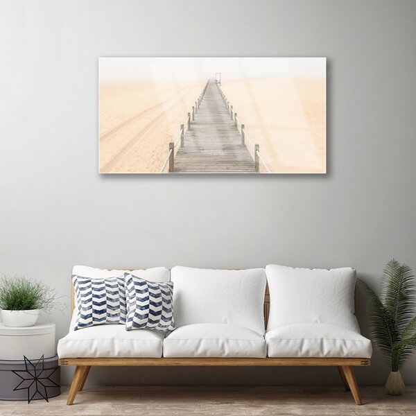 Skleneny obraz Most písek architektúra 100x50 cm 2 Prívesky