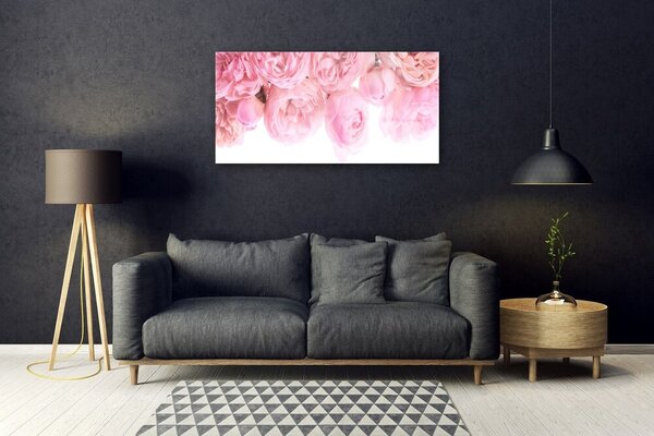 Skleneny obraz Ruže kvety rastlina 100x50 cm 2 Prívesky