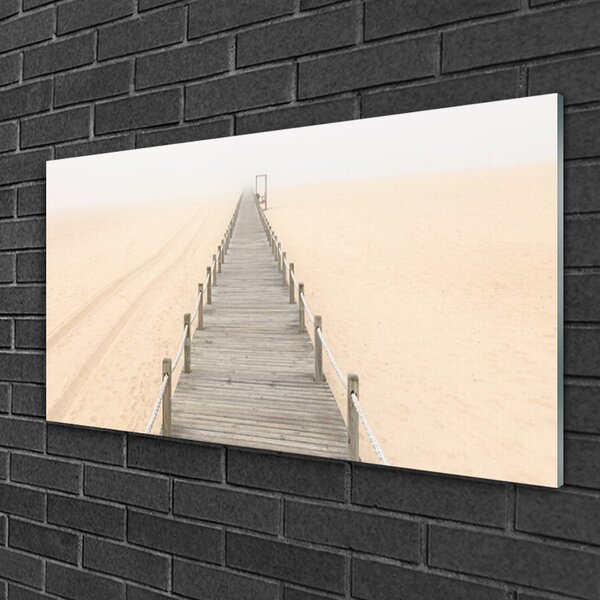 Skleneny obraz Most písek architektúra 100x50 cm 2 Prívesky