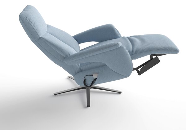 RELAXAČNÉ KRESLO, textil, svetlomodrá Sit & More - Online Only obývacie izby, Online Only