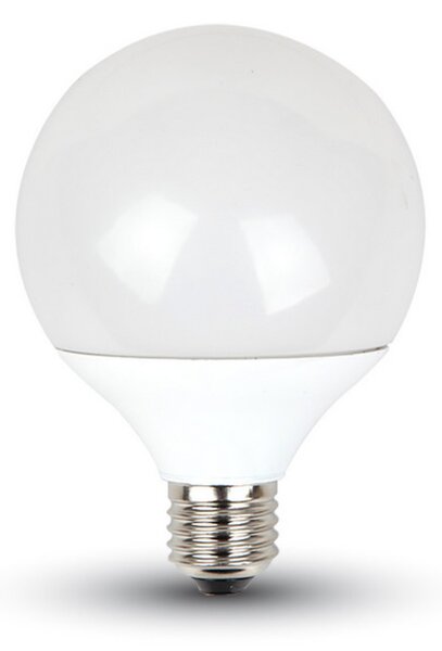 V-TAC LED žiarovka E27 G95 10W, Studená biela 6000 - 6500K