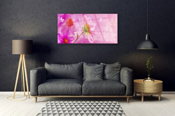 Skleneny obraz Kvety rastlina príroda 100x50 cm 2 Prívesky
